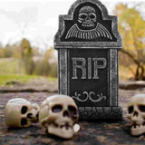 3 Pcs Three-dimensional Foam Tombstone Sign Halloween Decor Props Tombstones Adornment Decorations The Scene Haunted House - www.sixcolors.us