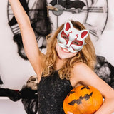 Cat Masques To Paint Blank Animal Dress Up Masques Half Face Cover Craft Masque Costume Accessories For Halloween Masquerade - www.sixcolors.us