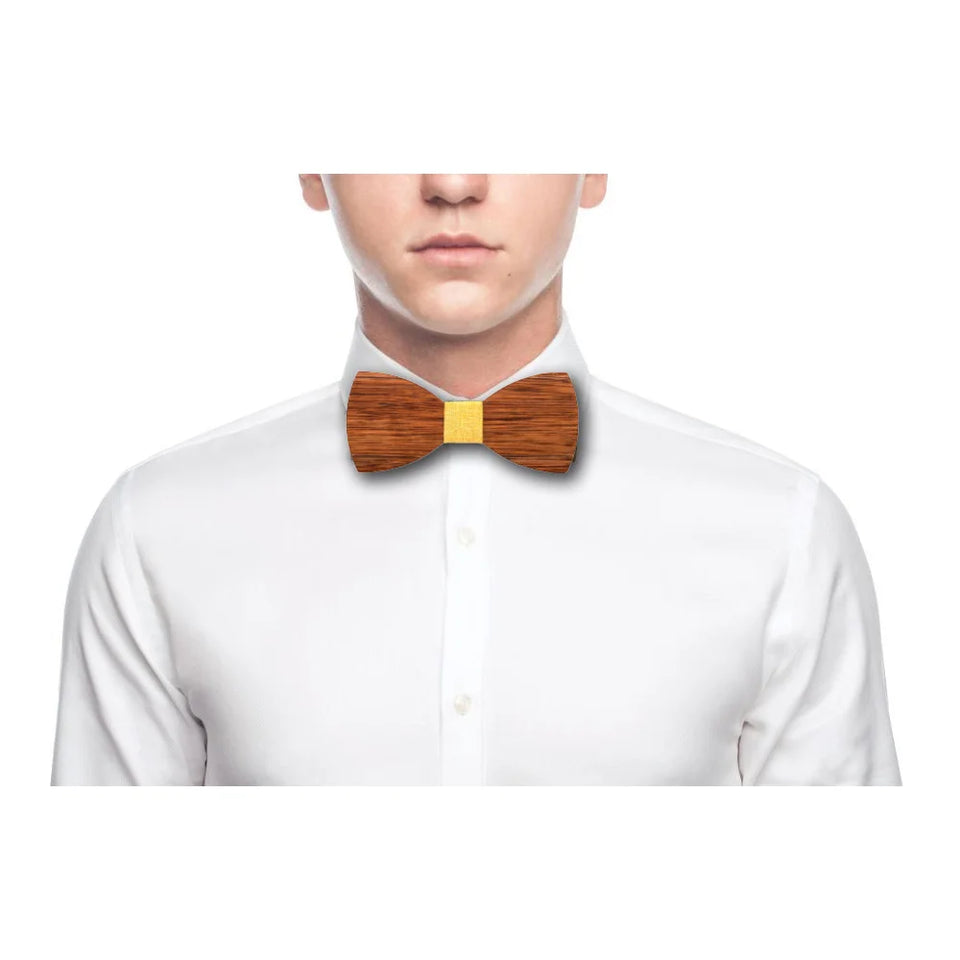 SOMESOOR Classic Floral Wood Bow Ties Engraved Hollow Butterflies Natural Wooden Bowknots Wedding Suit Accessories For Men Gifts
