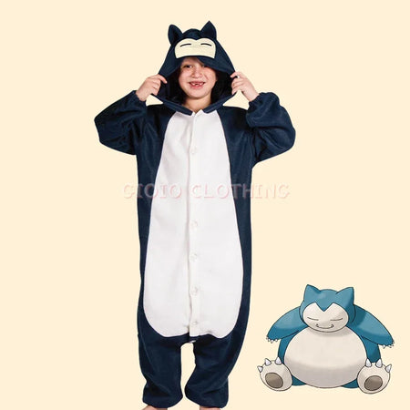 Kids Children Anime Kabi Beast Conjoined Parent-child Costume Halloween Cosplay Cartoon Character Pajamas Home Clothing - www.sixcolors.us