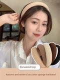 Sponge High Skull Top Face Washing Wide Edge Fashion Hair Band