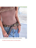 Vintage Western Women's Retro Y2g Metal Ring Buckle