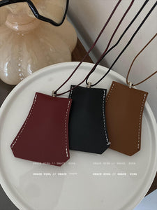 Leather Women's Outdoor Portable Glasses Clip Sweater Chain Lanyard