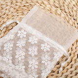 1pcs White Hole Lace Gift Candy Small Bag Wedding Creative Drawstring Souvenir Bags for Guests Jewelry Ornaments Storage Box - www.sixcolors.us
