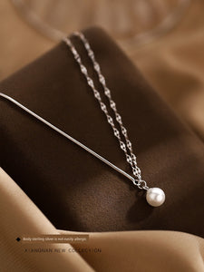 Accessible Luxury S925 Women's Niche Style Sweet Cool Pearl Necklace