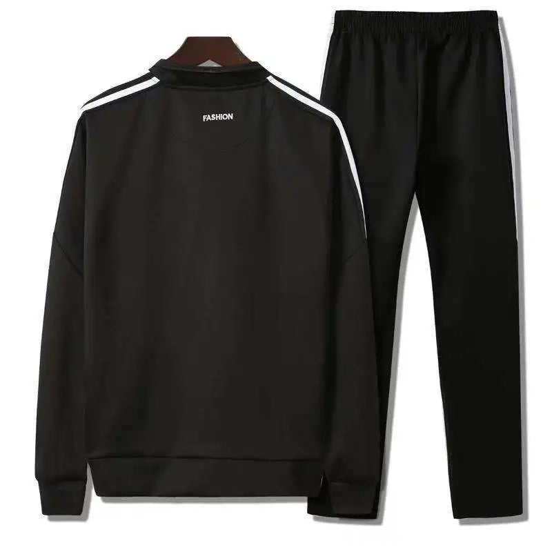 New Season Jacket Custom Logo Adult Tracksuit Set Full-Zip Sweatshirt Jogger Sets Outdoor Sport Suit Gym Training Wear