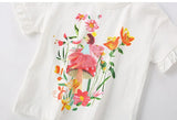Kids Girls Children‘s Clothing Suits 2024 Summer 100% Combed Cotton t-shirt Leggings Pants Outfits Casual Baby Girl Clothes Sets