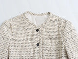 Withered British Autumn/Winter Mini Skirt Women Fashion Women's Elegant Set New Woolen Casual Jacket  Sets