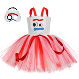 Toy Forky Inspired Tutu Dress for Girls Birthday Party Princess Dress Girls Halloween Cosplay Costume for Kids Fancy Dress Up - www.sixcolors.us