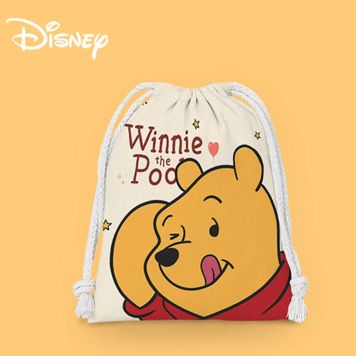 Disney Winnie The Pooh Bundle Pocket Draw String Cartoon Cloth Bag Student Clutter Storage Bag Makeup Bag Portable Toiletry Bags - www.sixcolors.us