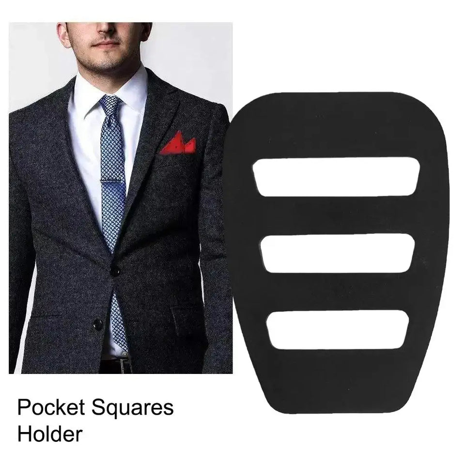 Pocket Squares Holder for Men Clothes Accessories for Men’s Square Scarf, Suits, Tuxedos,Vests and Dinner Jackets N3I4