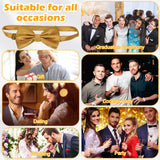 Stay Fashionable Men S Bow Tie With Pocket Easy To Wear Easy To Style Fashion Accessory Polyester