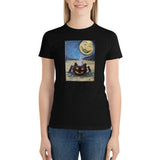 Halloween Cat Ritual T-Shirt vintage clothes kawaii clothes aesthetic clothes T-shirt Women - www.sixcolors.us