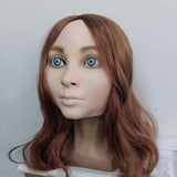Movie M3GAN Cosplay Mask Wig Girl Headgear Halloween Character Play Terror Latex Helmet Costume Masquerade Dress Up Props - www.sixcolors.us