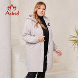 Astrid Plus Size Women's Spring Autumn Trench Coat Women Jacket zipper Outerwear female fashion Long casual Solid Windbreaker - www.sixcolors.us
