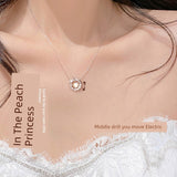 Chinese Gold Princess on the Run Sterling Silver Pendant Necklace