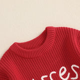 Toddler Girls Sweater Valentine s Day Clothes Letter Embroidery Crew Neck Long Sleeve Kids Pullovers Fall Tops