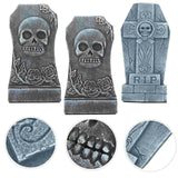 3 Pcs Three-dimensional Foam Tombstone Sign Halloween Decor Props Tombstones Adornment Decorations The Scene Haunted House - www.sixcolors.us