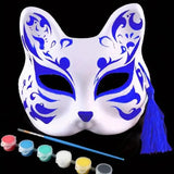 Cat Masques To Paint Blank Animal Dress Up Masques Half Face Cover Craft Masque Costume Accessories For Halloween Masquerade - www.sixcolors.us