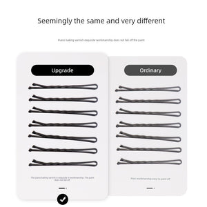 Black Headdress Hairpin Wave Fixed Clip