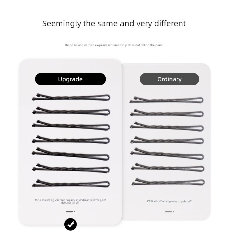 Black Headdress Hairpin Wave Fixed Clip