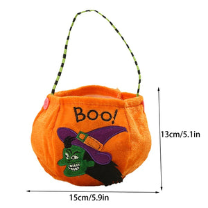 Non Woven Halloween Pumpkin Candy Bag Portable Candy Basket Trick Or Treat Kids Gift Packaging Halloween Party Supplies - www.sixcolors.us