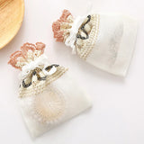 1pcs Beige Drawstring Gift Small Hole Lace Bag Wedding Candy Jewelry Souvenir Packing Storage Bags for Guests Ornaments Box - www.sixcolors.us
