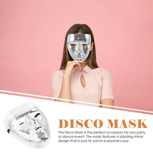 Disco Mask Masquerade Prop Decorative Carnival Women Party Halloween Costumes for Boys - www.sixcolors.us