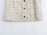 Withered British Autumn/Winter Mini Skirt Women Fashion Women's Elegant Set New Woolen Casual Jacket  Sets