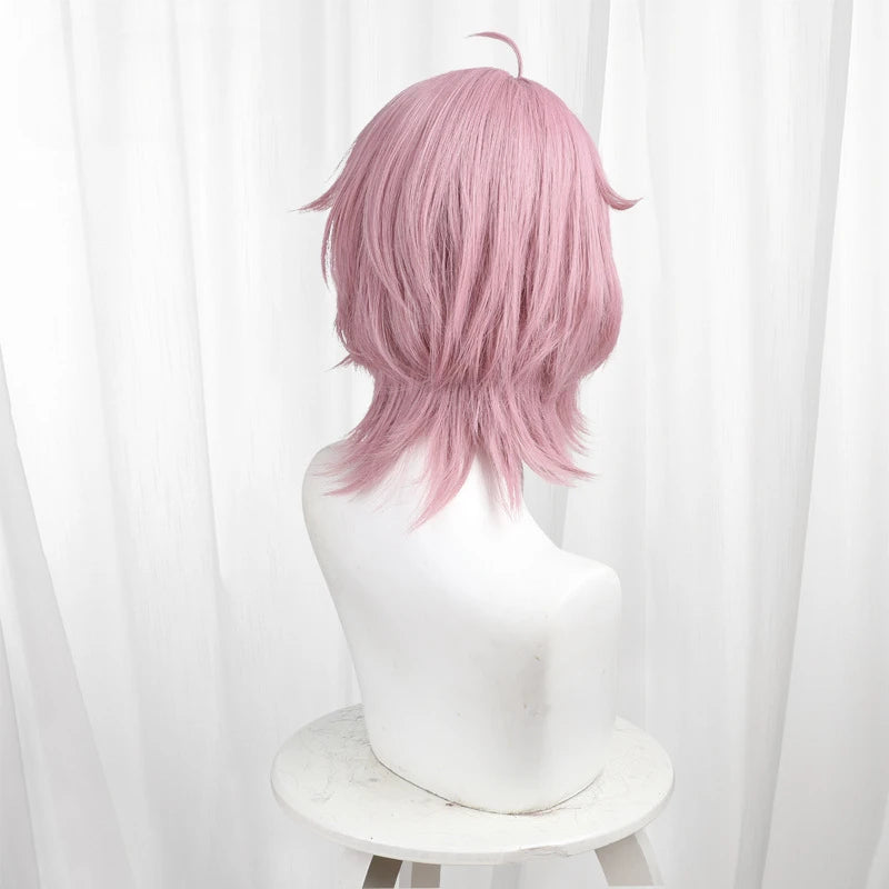 Anime Dandadan Momo Ayase Cosplay Wig Short Pink Wig for Women Heat Resistant Synthetic Hair Halloween Costume Role Play Wigs - www.sixcolors.us