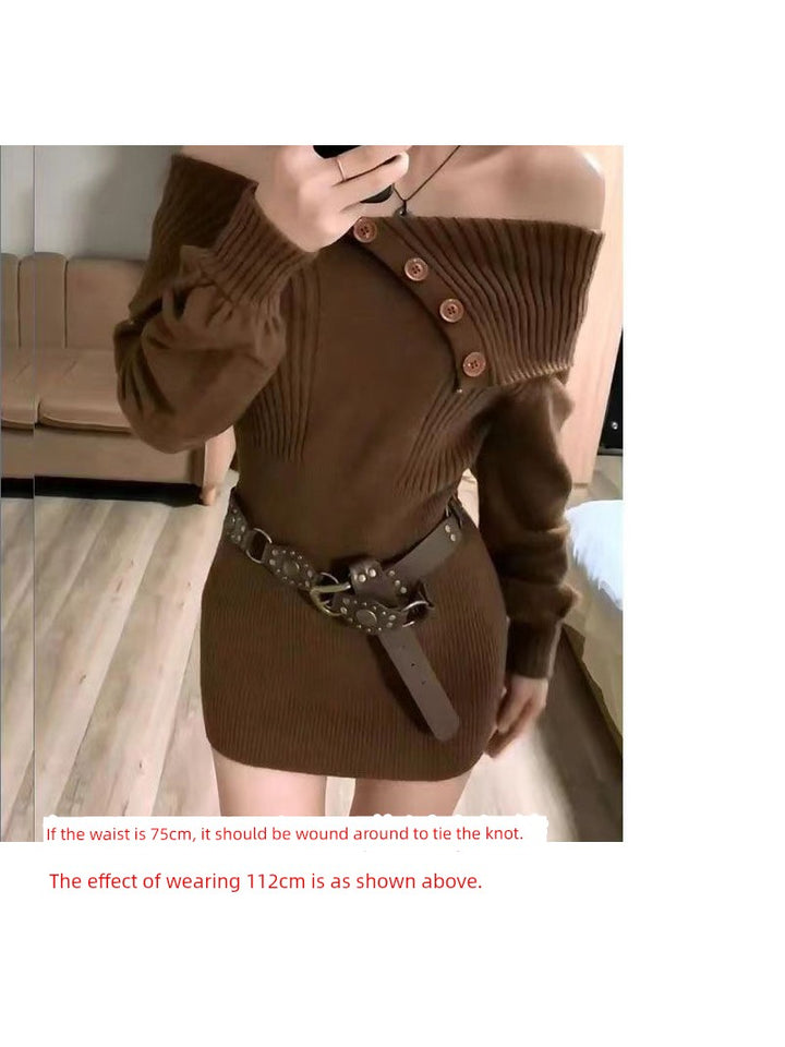 Vintage Western Women's Retro Y2g Metal Ring Buckle