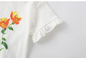 Kids Girls Children‘s Clothing Suits 2024 Summer 100% Combed Cotton t-shirt Leggings Pants Outfits Casual Baby Girl Clothes Sets