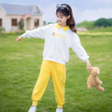 Fashion Girls Clothes Sets Spring Autumn Sweatshirt + Pants 2PCS Kids Tracksuit Children’s Clothing Teen 5 6 8 10 12 14 Years