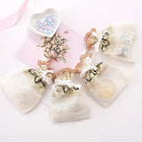 1pcs Beige Drawstring Gift Small Hole Lace Bag Wedding Candy Jewelry Souvenir Packing Storage Bags for Guests Ornaments Box - www.sixcolors.us