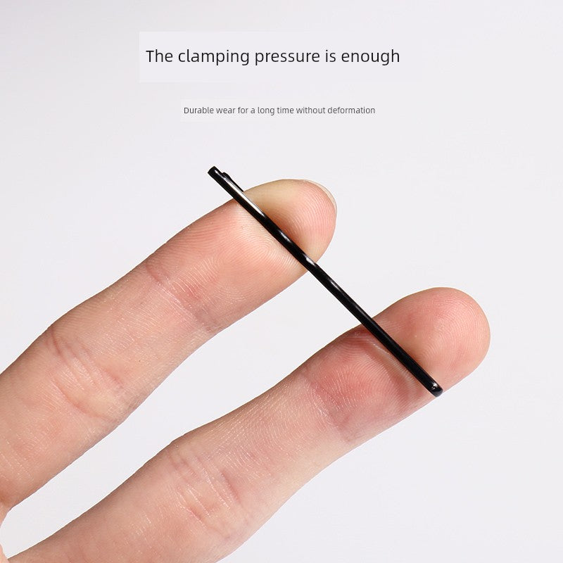 Black Headdress Hairpin Wave Fixed Clip