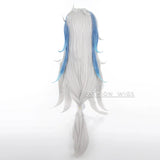 Genshin Impact Neuvillette Cosplay Costume with Leg Cover Fontaine Chief Justice Uniform Wig Boots Halloween Carnival Clothes - www.sixcolors.us