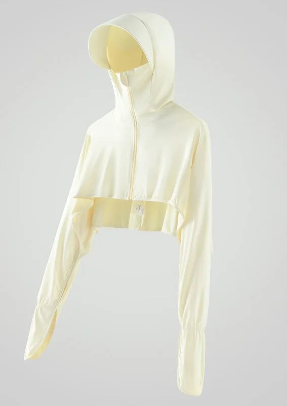 UV Protective Yoga Jacket Outdoor 2024 Sport With Hat Women Running Sunscreen Clothing Sun Protection Cycling Climbing Crop Coat - www.sixcolors.us