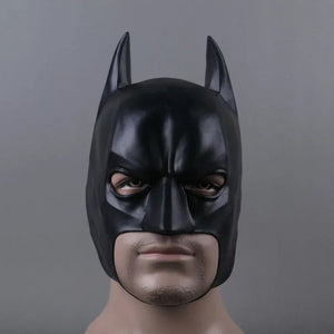 Batman Bruce Wayne Mask Cosplay Costume Superhero Movie Halloween Party Masks Party Short Black Latex Mask For Girlfriend Gift - www.sixcolors.us