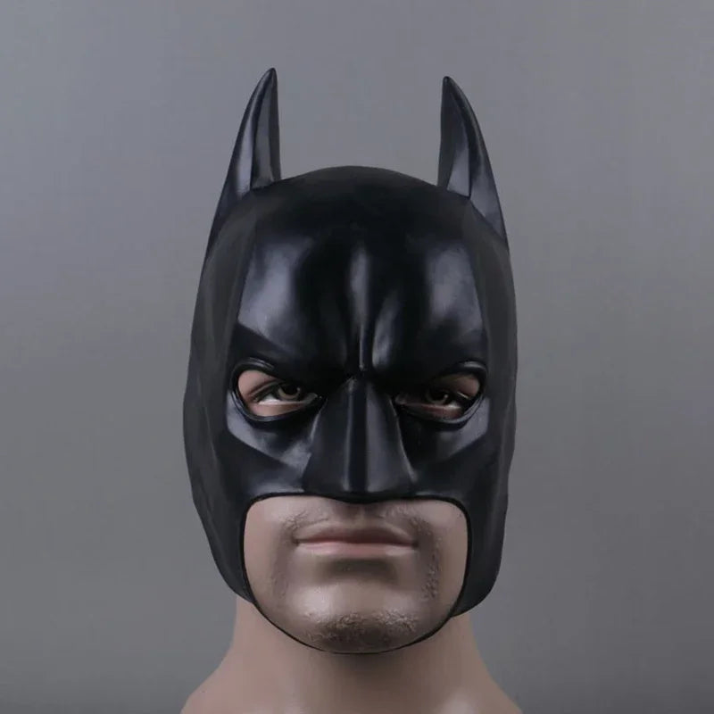 Batman Bruce Wayne Mask Cosplay Costume Superhero Movie Halloween Party Masks Party Short Black Latex Mask For Girlfriend Gift - www.sixcolors.us