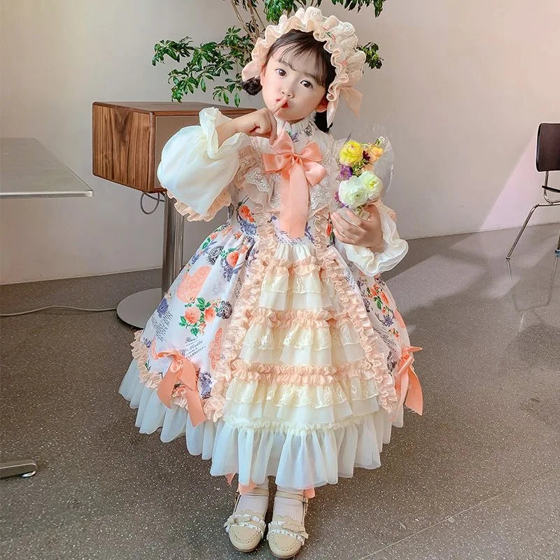 Vestidos Toddler Baby Girl Infant Princess Layer Lace Tutu Dress Wedding Kids Party Dress Children Birthday Prom Lolita Clothes