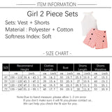 Summer Baby Girl Clothes Halterneck Top Button s Shorts 2023 New Toddler 4-7 Year Old 2 Piece Sets Kids