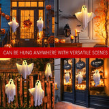 2024 LED Glow Ghost Party Halloween Decoration for Home Indoor Outdoor Haunted House Bar Hanging Horror Props with Lights - www.sixcolors.us