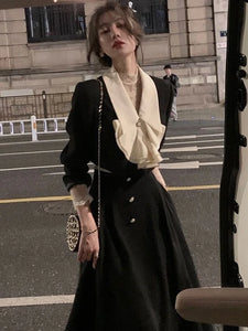 Skirt Jacket Sets Women Elegant Sweet Simple Fashion Tender Ruffles Autumn Design Korean Style Empire Cozy Leisure Temperament