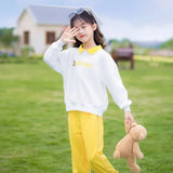 Fashion Girls Clothes Sets Spring Autumn Sweatshirt + Pants 2PCS Kids Tracksuit Children’s Clothing Teen 5 6 8 10 12 14 Years