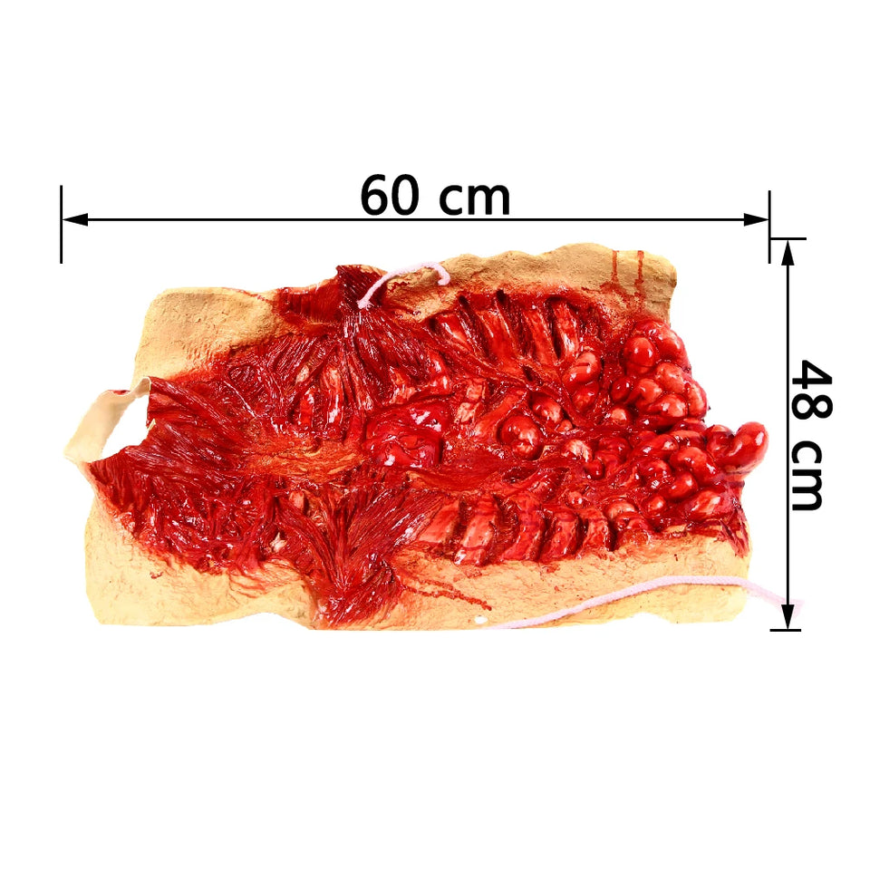 Halloween Horror Intestine Costume Fancy Dress Party Bloody Intestine Dress Up Haunted House Tricky Props - www.sixcolors.us