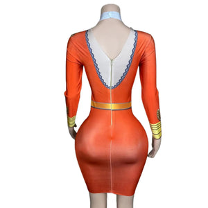 Sexy Red Celebration Skirt for Women Party Festival Rave Outfit Halloween Cosplay Nightclub Show Costume Guoqing - www.sixcolors.us