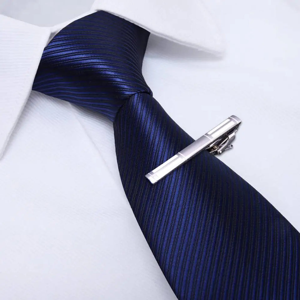 Wear-resistant  Delicate Reusable Smooth Surface Tie Clamp Accessory Tie Clip Stable   for Husband