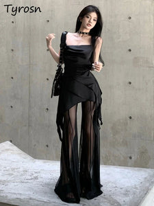 Skirt Jacket Sets Women Elegant Sweet Simple Fashion Tender Ruffles Autumn Design Korean Style Empire Cozy Leisure Temperament