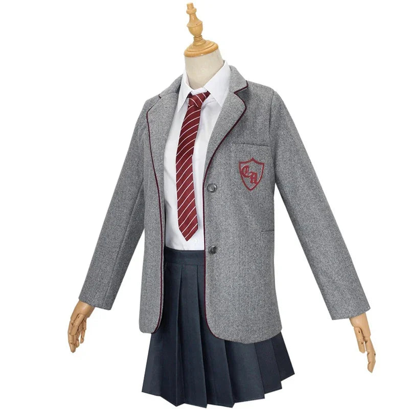Matilda Costume Kids Roald Dahl’s Matilda The Musical Cosplay Costume Girl School Uniform Suit Halloween Party Outfit Clothes