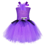 Purple Little Yellow Man Tutu Dress Girls Birthday Party Dresses Kids Halloween Holiday Anime Cartoon Characters Cosplay Costume - www.sixcolors.us